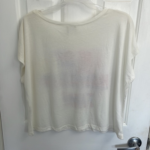 White/cream color short sleeve top by Junk Food size medium - Picture 4 of 6